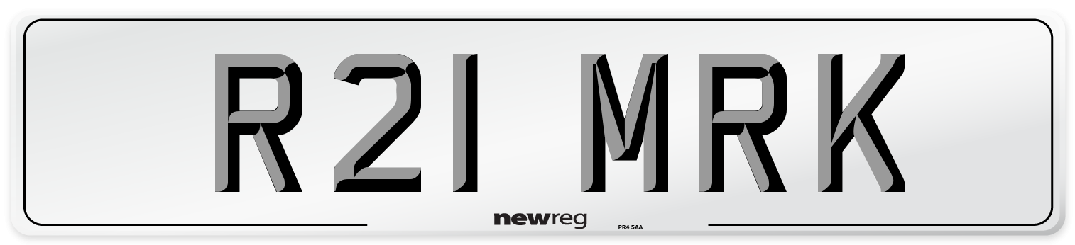 R21 MRK Number Plate from New Reg